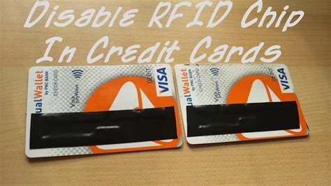 rfid chip credit card disable|how to deactivate rfid tags.